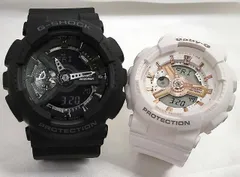 恋人たちのGショック ペアウオッチ G-SHOCK BABY-G ペア腕時計 カシオ 2本セット  GA-110-1BJF BA-110RG-7AJF プレゼント  ラッピング無料 メッセージカード  プレゼント 愛の証　クリスマス プレゼント 誕生日 御祝い