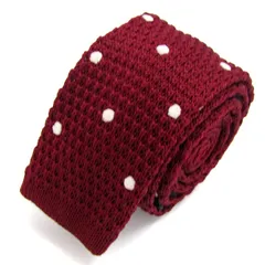 メンズビギ ネクタイ ブランド ニットタイ ドット柄 クラウデッドクローゼット PO メンズ ワイン MEN'S BIGI 【中古】のサムネイル