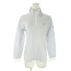 パーリーゲイツ PEARLY GATES ゴルフウェア ポロシャツ 1 青 ブルー ハーフジップ 長袖 ロゴ刺繍 /AO32 ■GY99