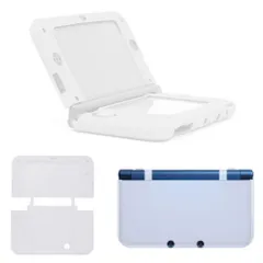 全面保護 衝撃吸収 着脱簡単 シリコン保護カバー ケース LL専用 Newニンテンドー3DS 半透明白 RDFJ