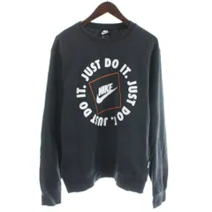 ナイキ NIKE スウェットシャツ トレーナー S 黒 ブラック JUST DO IT. ロゴ /KW ■GY99