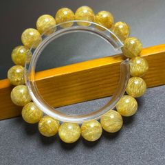 ⭐︎【天然】タイチンルチルクオーツ ブレスレット 11.5mm 38.1g 