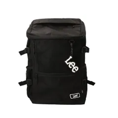 ☆ BLACK ☆ Lee MOTO リュック Lee リュック 34L リュックサック ボックスリュック リー 320-4951 デイパック バックパック バッグ ボックス型 メンズ レディース 大容量 軽量 a4 b4 ブランド 男子 女子 通勤 通学のサムネイル