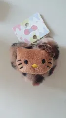 ハローキティ レオパード ファー ハート ぬいぐるみ キーホルダー 新品