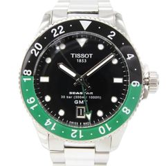 TISELL GMT 自動巻き時計 ブラック×グリーン ミヨタ9075 - メルカリ