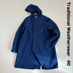 Traditional Weatherwear トラディショナルウェザーウエア☆CHRYSTON  クリストン 40 ブルー フーディ スプリングコートのサムネイル