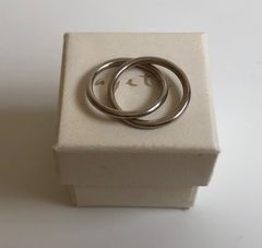 nil due nil un DOUBLE SIGNET RING SILVER - メルカリ