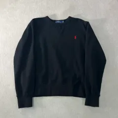 95 ポロラルフローレン スモールポニー ブラック スウェット
