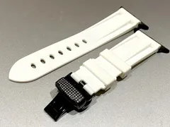H×B●アップルウォッチバンド  Apple Watch 　キラキラ ジルコニア  メンズ レディース 　ラバーベルト38　40　41　42　44　45　46　49 ウルトラ ultra se