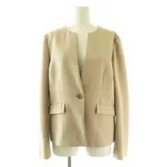 オペークドットクリップ OPAQUE.CLIP ノーカラージャケット アウター 薄手 M ベージュ /NR ■OS