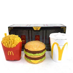 【★加古川物流】中古 マクドナルド×エヴァンゲリオン ビッグマック初号機＆マックフライポテト弐号機＆マックシェイク零号機 バリューセット フィギュア °【717】