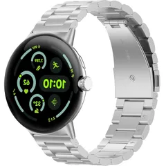[GYOKUYU] コンパチブルGoogle Pixel Watch 4/3/2/1 41mm バンド ステンレス材質 グーグル ピクセルウォッチ4 交換バンド 調節可能 金属ベルト ビジネスデザイン 高級 交換用 Pixel Watch 3 ステンレス交換ベ