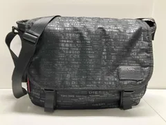 DIESEL ディーゼル ショルダーバッグ  / モノグラム・ブラック 大きめ