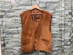 美品✨ COACH スウェード ベスト ブラウン 0905 メンズ サイズS - メルカリ