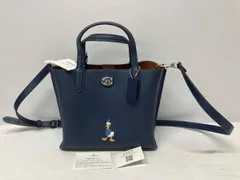 DISNEY X COACH コーチ ウィロウ トート 24 2way ハンドバッグ ショルダー ドナルドダック CQ797 LHRHY M2481-CQ797 ブルー ネイビー 通年
