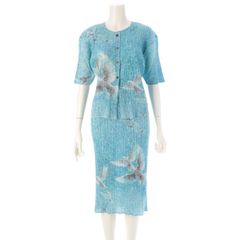 プリーツプリーズ ロングスリーブシャツ  ブラウス 長袖 PP74-JK624  ピンク系 3【中古】 PLEATS PLEASE ISSEY MIYAKE - 美品 プリーツプリーズ イッセイミヤケ