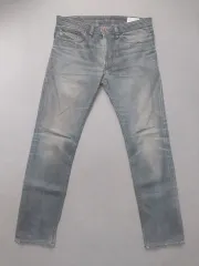 30 ディーゼル 紫之 創 クリスマス・イヴL グレー ブルー スリム スキニージーン デニム