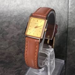 稼働品 ORIENT FUERZA クォーツ 腕時計 ローマン文字盤 ゴールド 