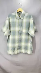 ★ CALTOP キャルトップ 半袖シャツ チェック柄 メンズ サイズM ブルー系 夏
