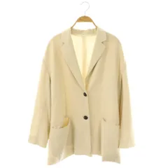 ミラオーウェン Mila Owen ドロップショルダービッグシルエットジャケット テーラード 1 アイボリー /HK ■OS