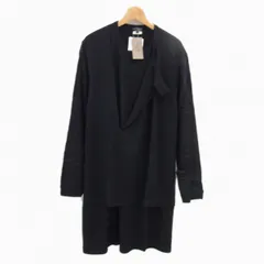 新品 定価41.800円◇COMME des GARCONS HOMME PLUS 22AW レイヤード切替 ロングニット セーター カットソー  ブラック 日本製 メンズ