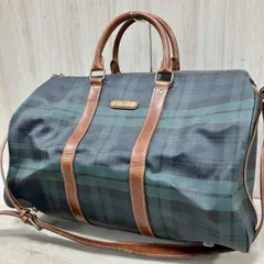  POLO RALPH LAUREN/ボストンバッグ  ポロラルフローレン　ブラックウォッチ　2way  チェック柄　※状態考慮