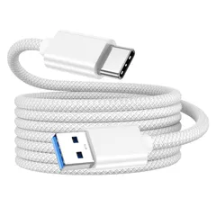 USB Type-C ケーブル 1.5m 10Gbps 高速データ転送 USB-A to USB-C 3.1/3.2 Gen2 急速充電 QC3.0 対応 CarPlay/Android Auto 対応 ナイロン編み 高耐久性 iPhone17/16/15 P