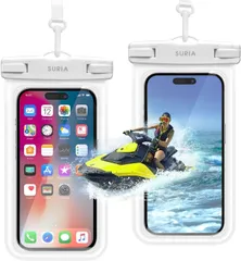 【新設計・２枚セット】 スマホ 防水ケース IPX8 完全防水スマホケース 首かけ 両用 指紋認証/顔認証対応 タッチ可能 ストラップ付き iPhone/Android各種スマホ対応 携帯防 水ケース 気密性 水中撮影 通話 高透過率 お風呂 海 プール 釣り