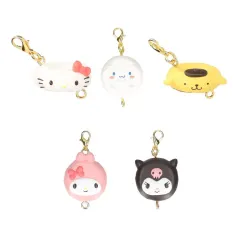 【中古】キーホルダー 全5種セット 「イクミママのどうぶつドーナツ つながるサンリオキャラクターズチャーム」