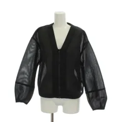 ロペピクニック ROPE Picnic 24AW シアーダンボールブルゾン ジャケット 38 黒 ブラック Vネック 長袖 /AG ■OS