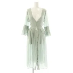 B&Y ユナイテッドアローズ BEAUTY&YOUTH ビューティー&ユース コットンボイルギャザーワンピース ロング ミント /DF ■OS