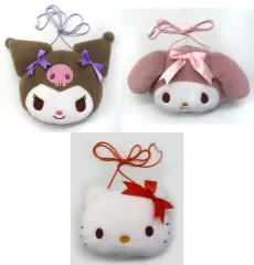 【中古】バッグ 全3種セット ふわふわフェイスポシェット 「サンリオキャラクターズ」