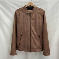 美品✨ メンズビギ ラムレザー シングルライダースジャケット ボルドー