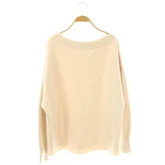 カスタネ Kastane 24SS オフショルピグメントスウェット プルオーバー 長袖 L アイボリー /HK ■OS