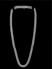 【亘】極太 喜平 キヘイチェーン Mica θ ミカシータ TITANIUM刻印 60.5cm/9.5mm/44g チタン ネックレス 【5858AM】D11