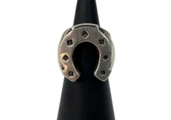 クレイジーピッグ CRAZY PIG Horseshoe Ring ホースシュー リング 馬蹄 指輪 銀 メンズジュエリー 指輪・リング 総柄 シルバー 104A-111のサムネイル