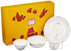 NARUMI(ナルミ) 子供用 食器セット ブレーメン ブルー 4点セット すくいやすい食器 出産祝い お食い初め 離乳食 ギフト オーブン 電子レンジ 食洗機対応 日本製 7980-33139
