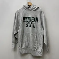 【加古川店】 中古 Champion | チャンピオン パーカー MICHIGAN STATE グレー サイズ：XL 【101】