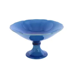 EAST table(イーストテーブル) コンポート 12.5cm 凛 ターコイズブルー ea-018-02 日本製 脚付き フルーツ盛 インテリア パーティー皿