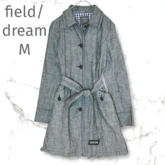 【field dream】　スプリングコート　ジャケット　ベルト　グレー　M 軽量　オンワード　MA-353のサムネイル