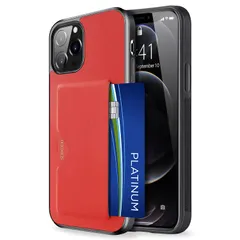 【背面カード収納付】スマホケースfor iPhone 13 Pro Max 用 ケース カード収納 上質な手触り アイフォン 13 プロ マックス カバー 耐衝撃 軽量 薄い ICカード収納 OWLGuardian スマホケース (iPhone 13 Pro