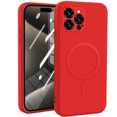 iPhone 15 Pro Max ケース シリコン Magnetic対応 耐衝撃 ワイヤレス充電 スリム ソフトカバー マグセーフ対応 軽量 TPU レンズの全面保護 擦り傷防 米軍MIL規格取得 全面保護カバー アイフォン 15 プロ マックス 用 ケース