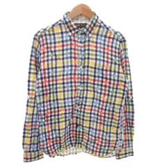 ビームスハート BEAMS HEART ボタンダウンシャツ L マルチカラー チェック柄 長袖 ECF001 /KR ■ECF001