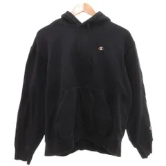 チャンピオン CHAMPION パーカー 上着 L ブラック 黒 長袖 フード付き カンガルーポケット /SC ■GY66