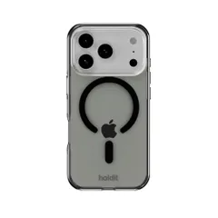 Holdit ブランド iPhone 17 Pro Max ケース MagSafe 対応 (スタイリッシュブラック) カバー スマホ iPhone17ProMax MagSafe対応 耐衝撃 クリアケース マグネット 搭載 透明 ブラック