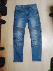 バイカーデニム インディゴ 30 レア ライディングジーン ブラック バイ ジャッカル（JACKAL） ジェダイ