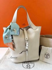 近年モデル☆エルメス ピコタンロックMM エタン U刻印 オマケ付き