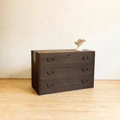 ローボード　チェスト　タンス　木製　引き出し 2A083　古道具　アンティーク