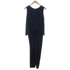 ビームスハート BEAMS HEART オールインワン サロペット 1 紺 ネイビー ノースリーブ ラウンドネック ドレープデザイン /KR ■GY66