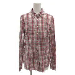 トミーヒルフィガー TOMMY HILFIGER シャツ S 赤 レッド チェック柄 襟付き 長袖 ECG001 /KR ■ECG001